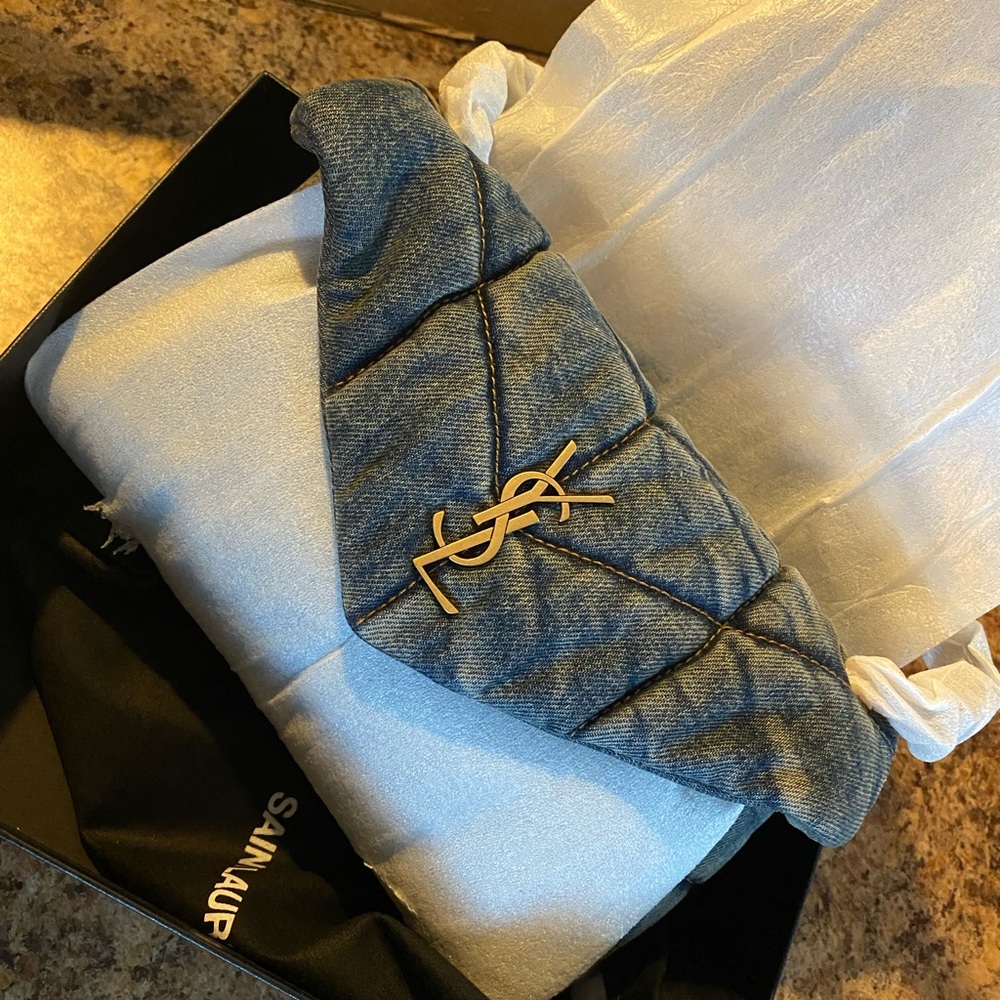 YSL SAINT LAURENT DEMIN TOY PUFFER BAG